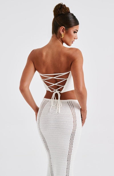 Isabella Knitted Corset Set